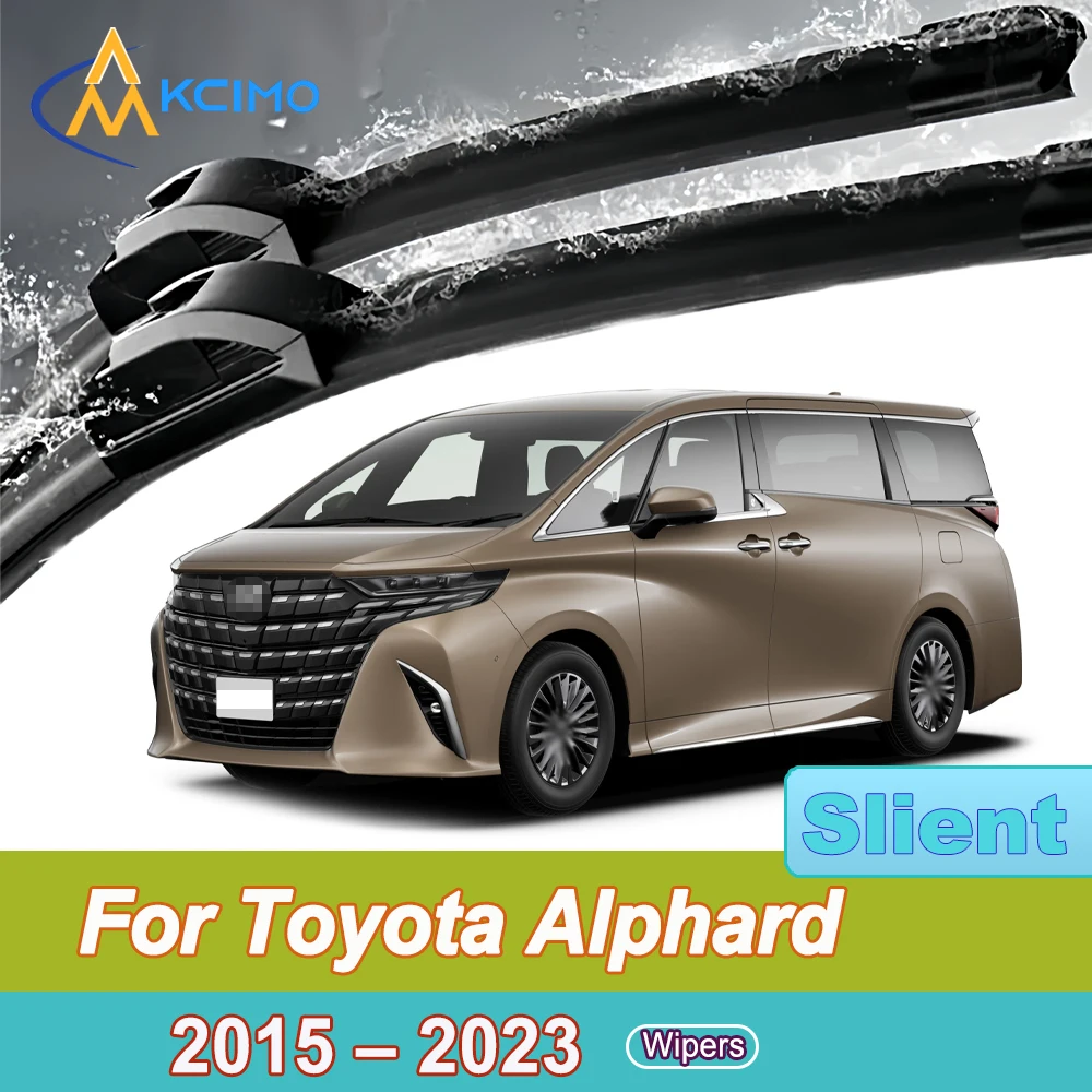 

Quiet Beam Wiper Blades 2pcs Windscreen Window Car Accessories For Toyota Alphard AH30 2015-2023 Toyota Vellfire