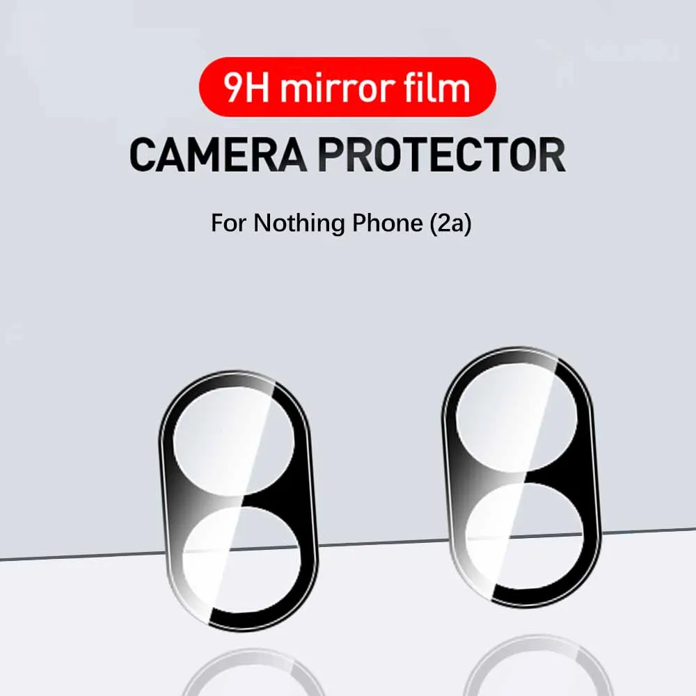 2Pcs 3D Back Camera Lens Protector Case For Nothing Phone (2a) 2a 2 a a2 Phone2A Tempered Glass Film Ring Rear Lens Cover 6.7in