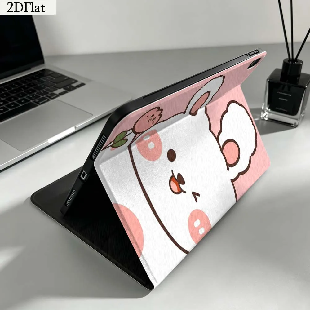 Cartoon Dog Aesthetic For iPad Pro mini Air A16 A14 6 5 4 6th 7 7th 11th 9Gen 13 M5 11 A17 Pro M4 Inch Tablet Case Gift