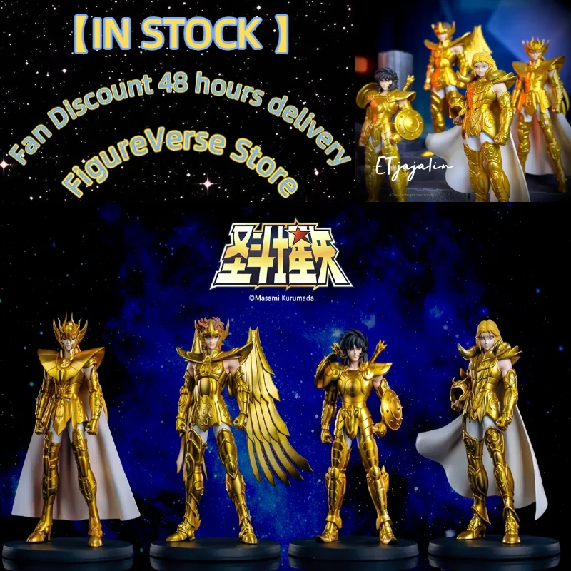 

【IN STOCK 】 New 1/12 Scale Zodiakos Models Saint Seiya Gold Saints Non-Poseable Figure Set Libra Aries Sagittarius Virgo Model