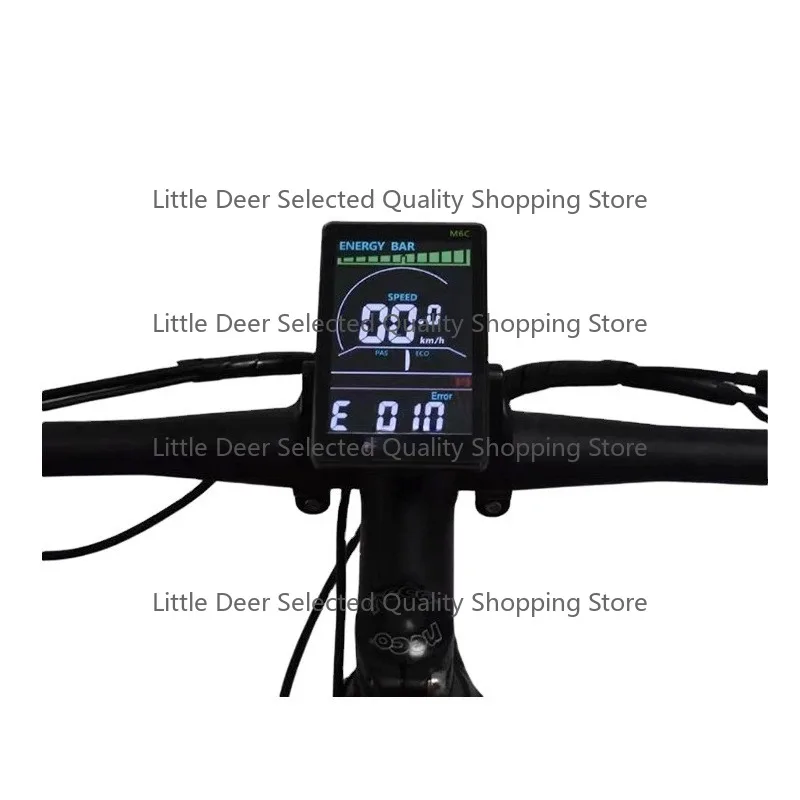 Electric M6C 36v 48v 60v Digital Computer Cycle Stopwatch Computer Bike Speedometer Ebike Electric Bike Lcd Display