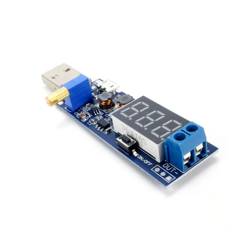 DC-DC USB Step-Up/Step-Down Module 5V to 1.2V-24V 3.3V/9V/12V Voltage Regulator Converter