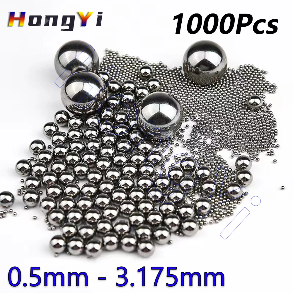 

1000Pcs 304 Stainless Steel Balls Dia 0.5 0.6 0.7 0.8 0.9 1 1.1 1.2mm to 3.175mm Solid Precision Spherical Ball Beads