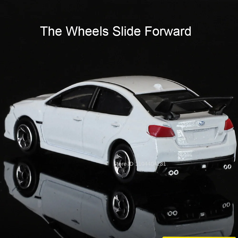 1:64 스바루 WRX STI 2020 모델 다이캐스트 합금 자동차 장난감, 4륜 서스펜션, 금속 차체, 고무 타이어, 소년들을 위한 축제 선물용 자동차