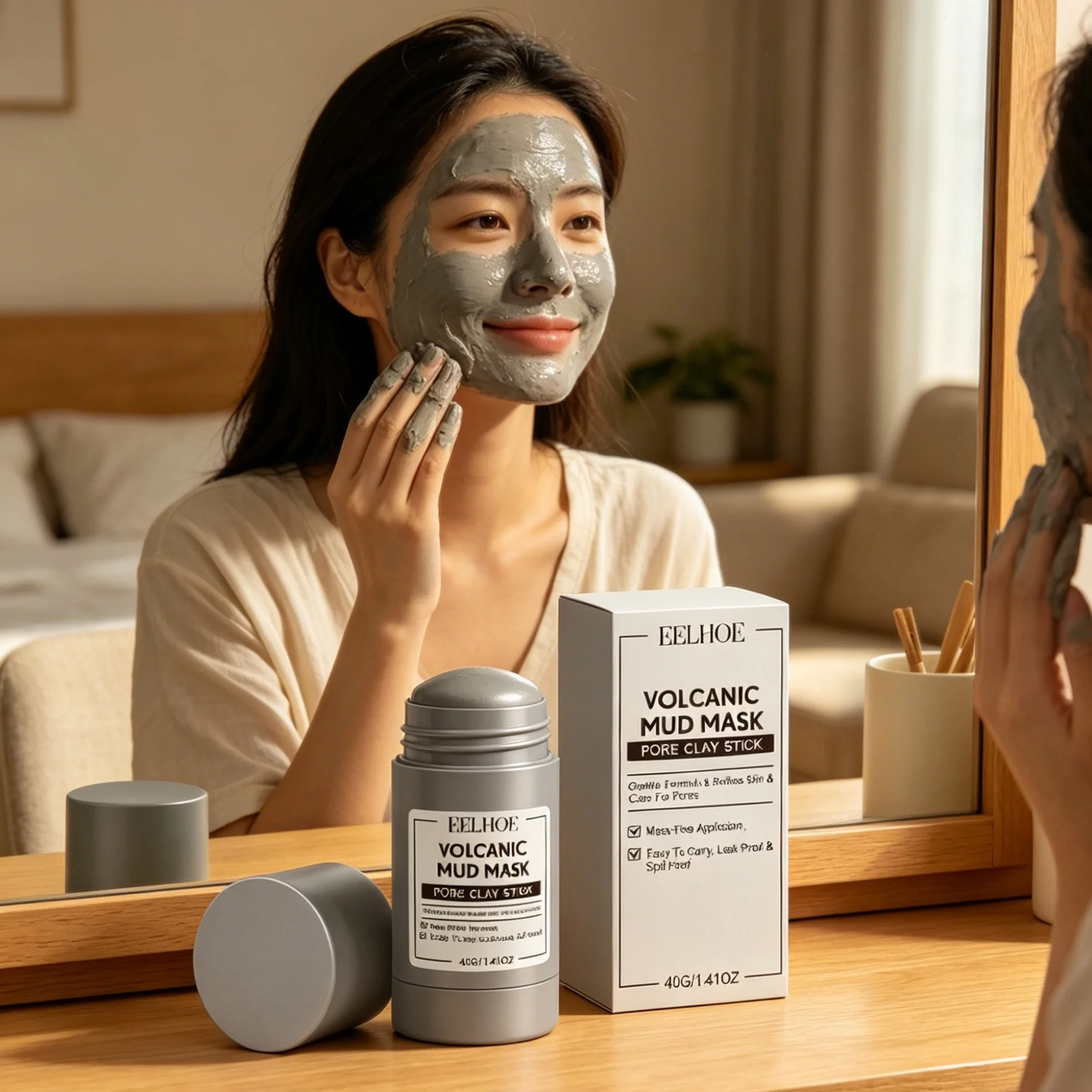 EELHOE Volcanic Mud Mask Pore - огляд і ціна Mud Mask Kaolin