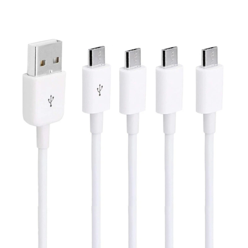 4 في 1 كابل شحن USB ميكرو كابل متعدد الشاحن لأجهزة متعددة يشحن 4 أجهزة لوحية أو هواتف في وقت واحد
