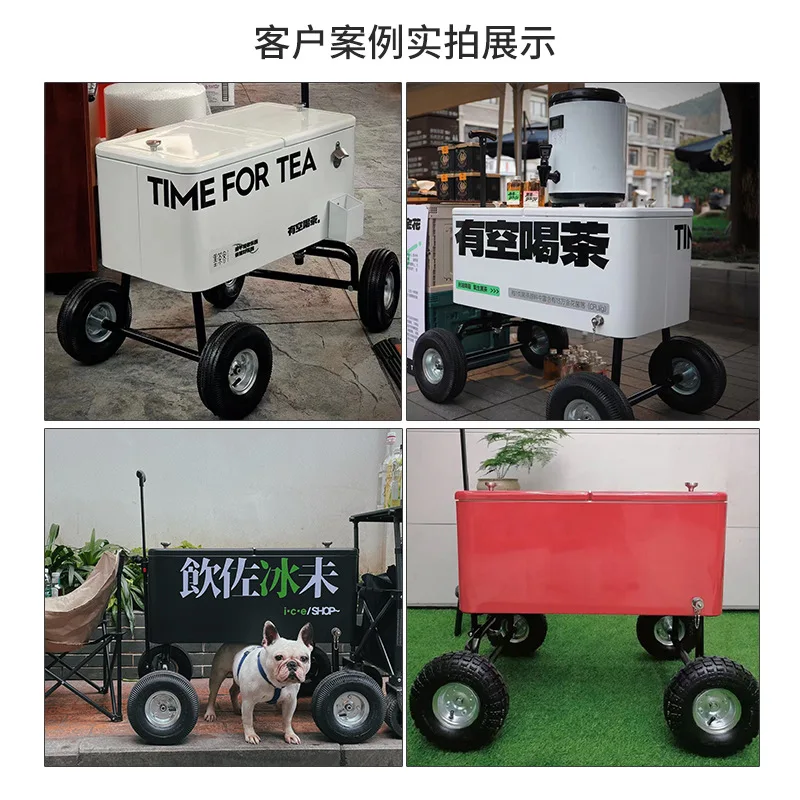 Ведро для напитков, ведро для льда, каретка/прицеп двухслойное ведро для льда