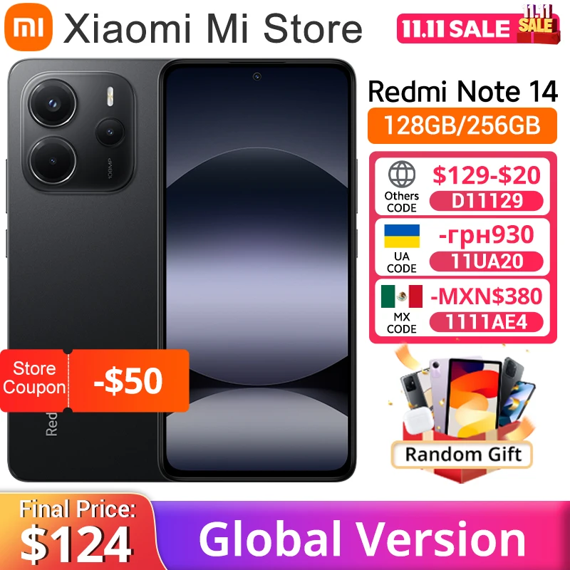 yZ[zXiaomi-Redmi Note 14O[oo[W,mediatek helio G99-Ultra,108mp ai,5500mah,6.67 "AMOLED, 120hzfBXvC,[hv~A