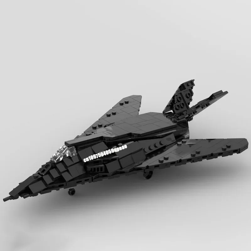 Nieuwe 429 Stuks Moc Militaire Wapens F-117 Nighthawk Jet Fighter Model Custom Puzzel Technologie Diy Montage Kinderen Speelgoed Vakantie geschenken