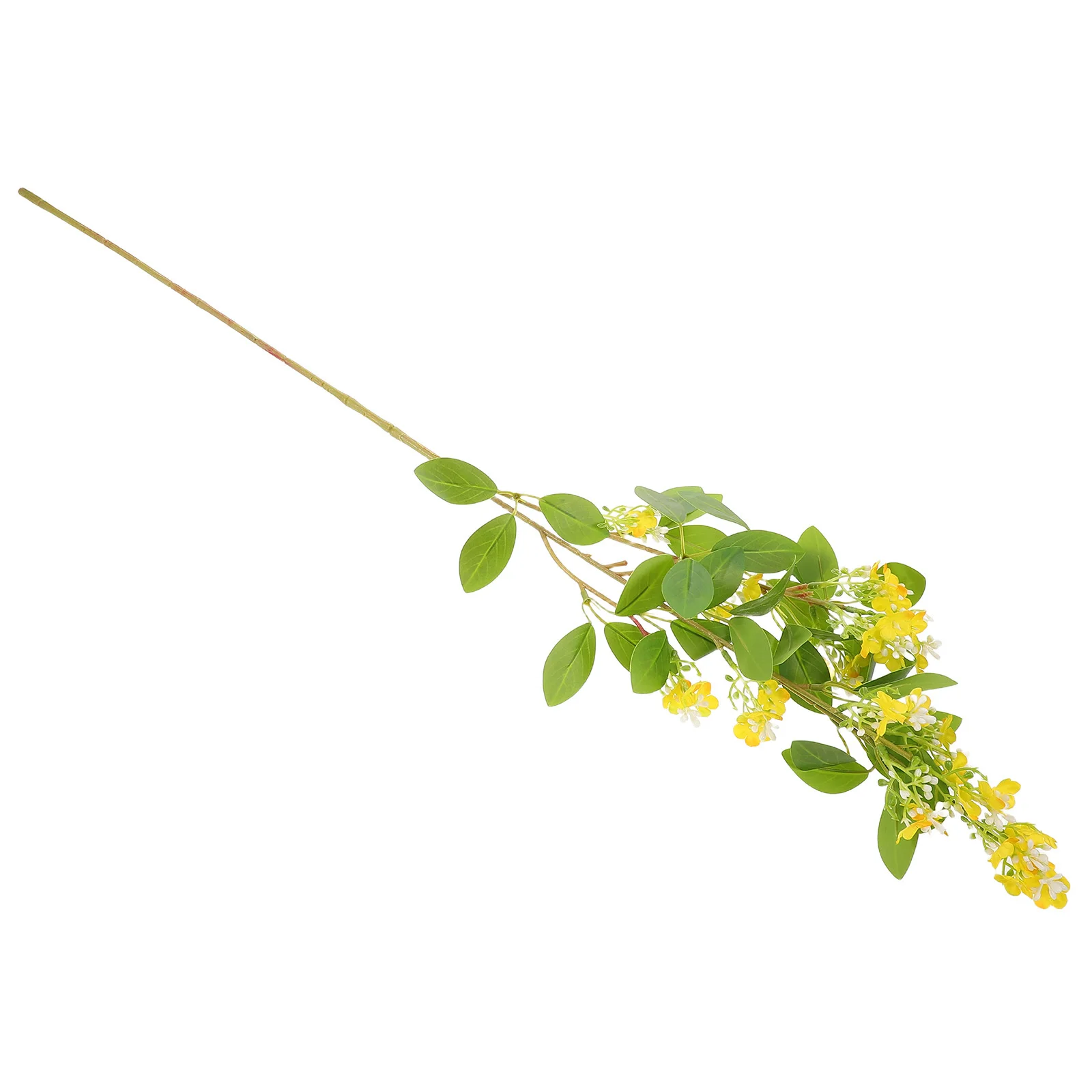 

Realistic Artificial Osmanthus Branches Faux Flower Stems Yellow for Vase Filling Home Decor Living Room Office Cafe Elegance