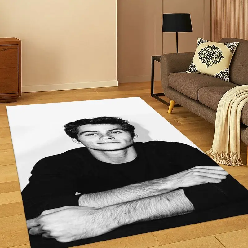 Fashion Dylan O’Brien DOB Actor Living Room Non-Slip Area Rug Soft Carpet for Bedroom  Playroom Sofa,Home Decor Doormat