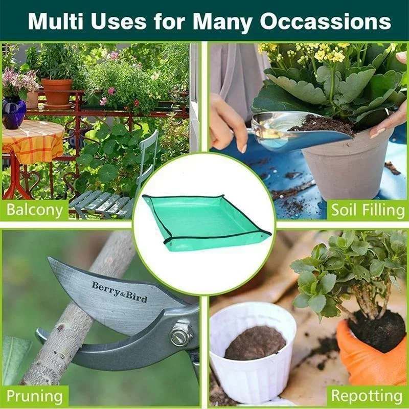 50/66cm Plant Repotting Mat for Indoor Plant Potting Soil Mix,Waterproof Plant Repotting/Potting Tray,Potting Mat Gardening Tray