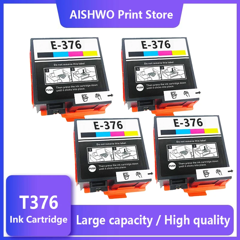 

4PK T3760 ink cartridge T376 ink cartridge Compatible Printer T376 Ink Cartridge 376 for Epson PictureMate PM-525