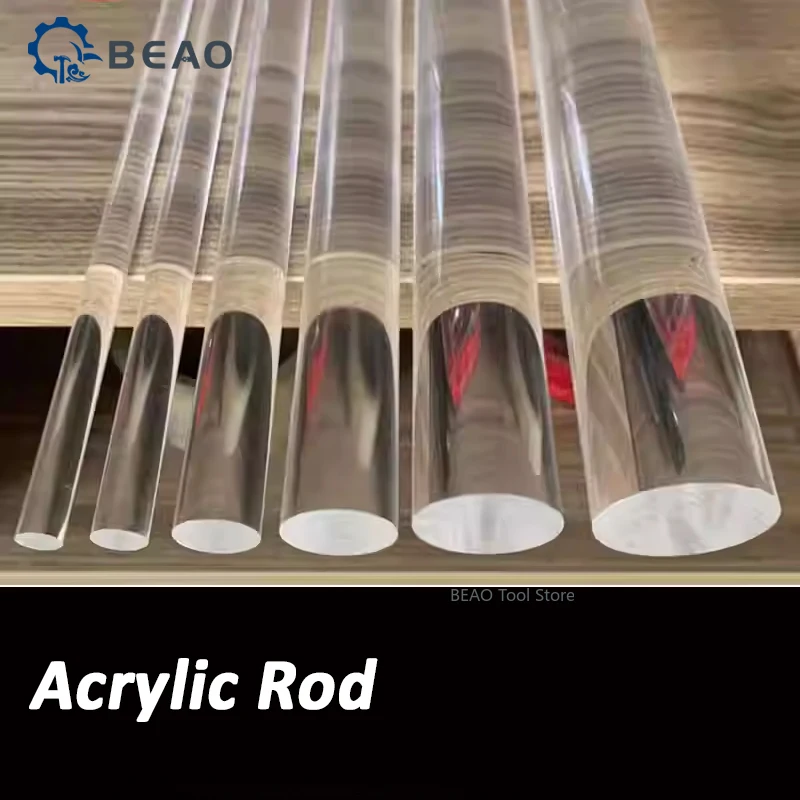 Transparent acrylic solid round rod organic glass Rod crystal pillar