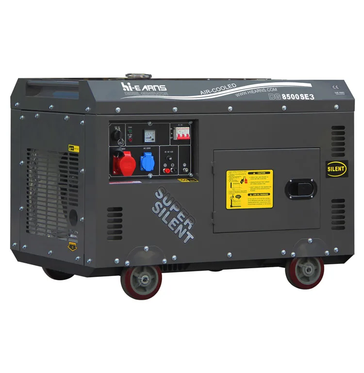 

Hi-earns Brand 6KW 7KVA Silent Type Air-cooled Engine die·sel Generator Price