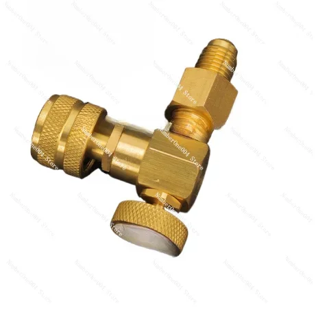 90-degree Air-conditioning Filling Safety Valve R32R410 Fluorination Valve Refrigerant Filling Adapter Fluorination Tool