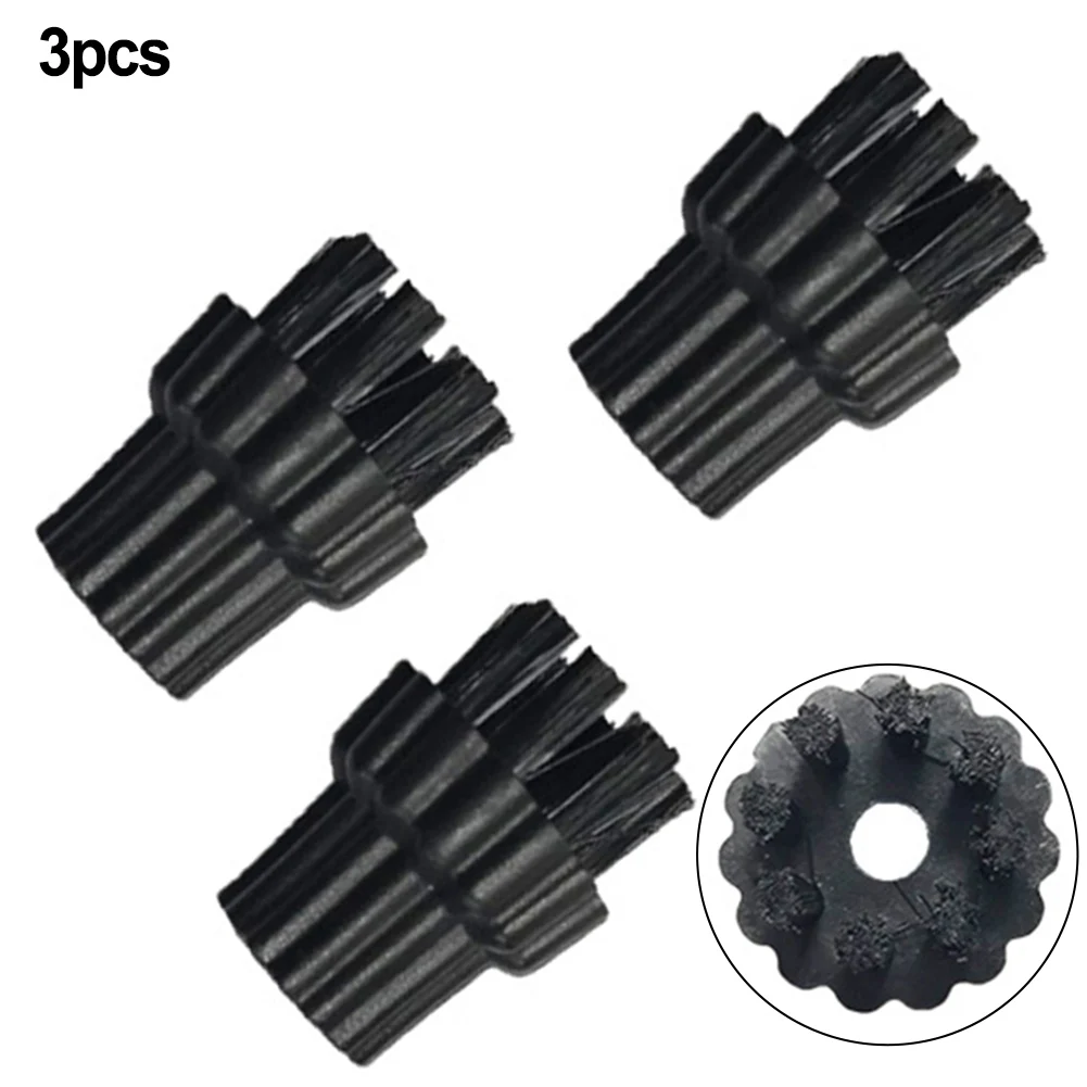 3pcs Nylon Brushes Steam Cleaner Nylon Brush Head Replacement Parts Fit For Steam Mop Steam Cleaner Parts Home Appliance