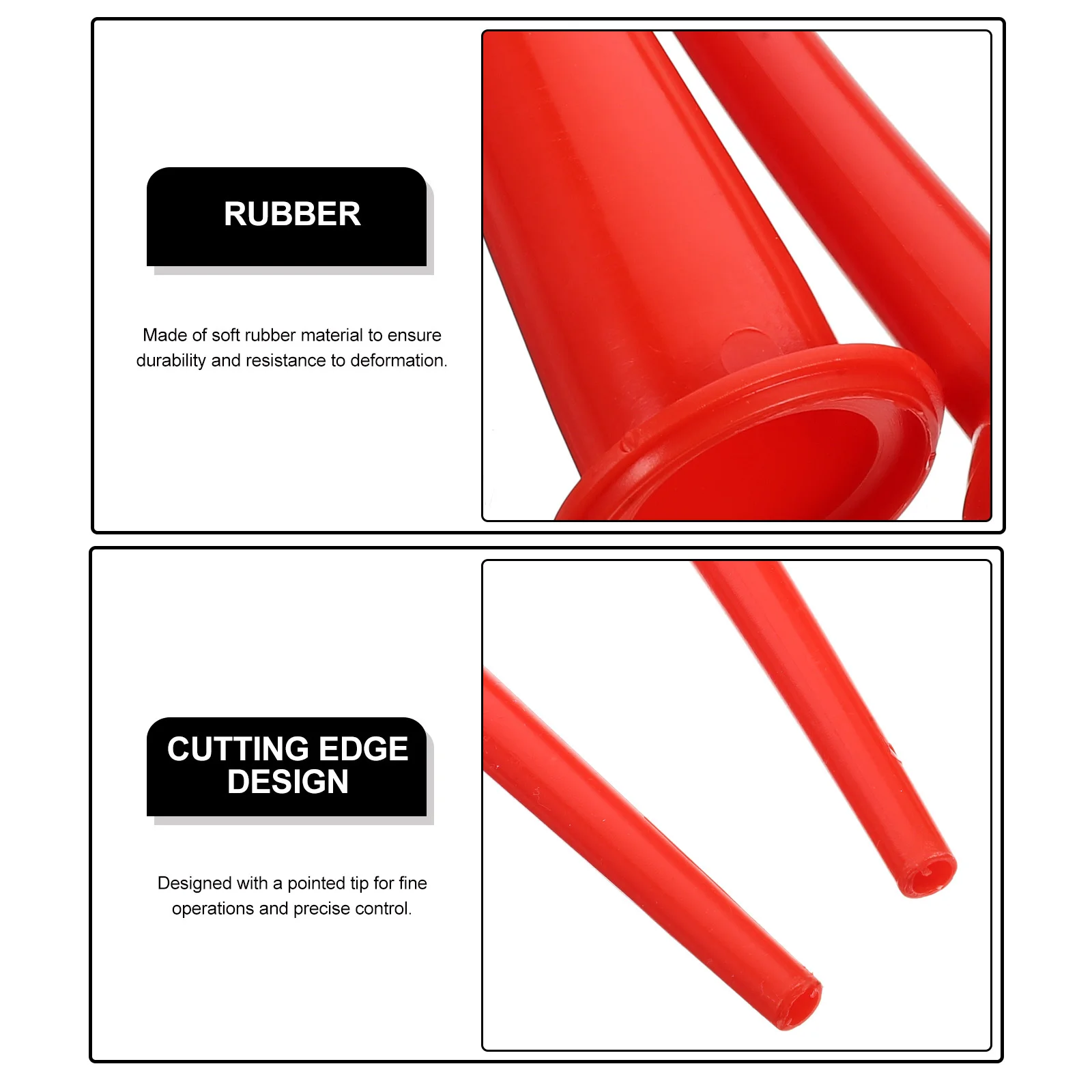 

3Pcs Caulking Finisher Kit Soft Flexible Rubber Nozzle Tips for Accurate Caulk Application and Professional Results