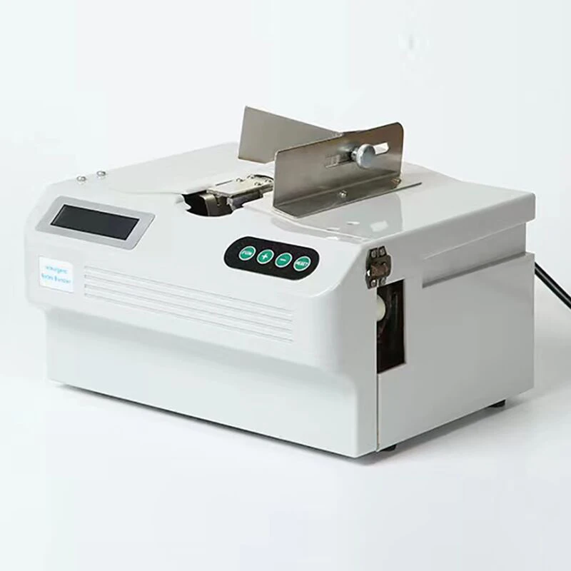 Paper Tape Tying machine Supermarket Hot Melt Paper Belt Strapping Machine 220V/110V Intelligent Small Banknote Binding Machine