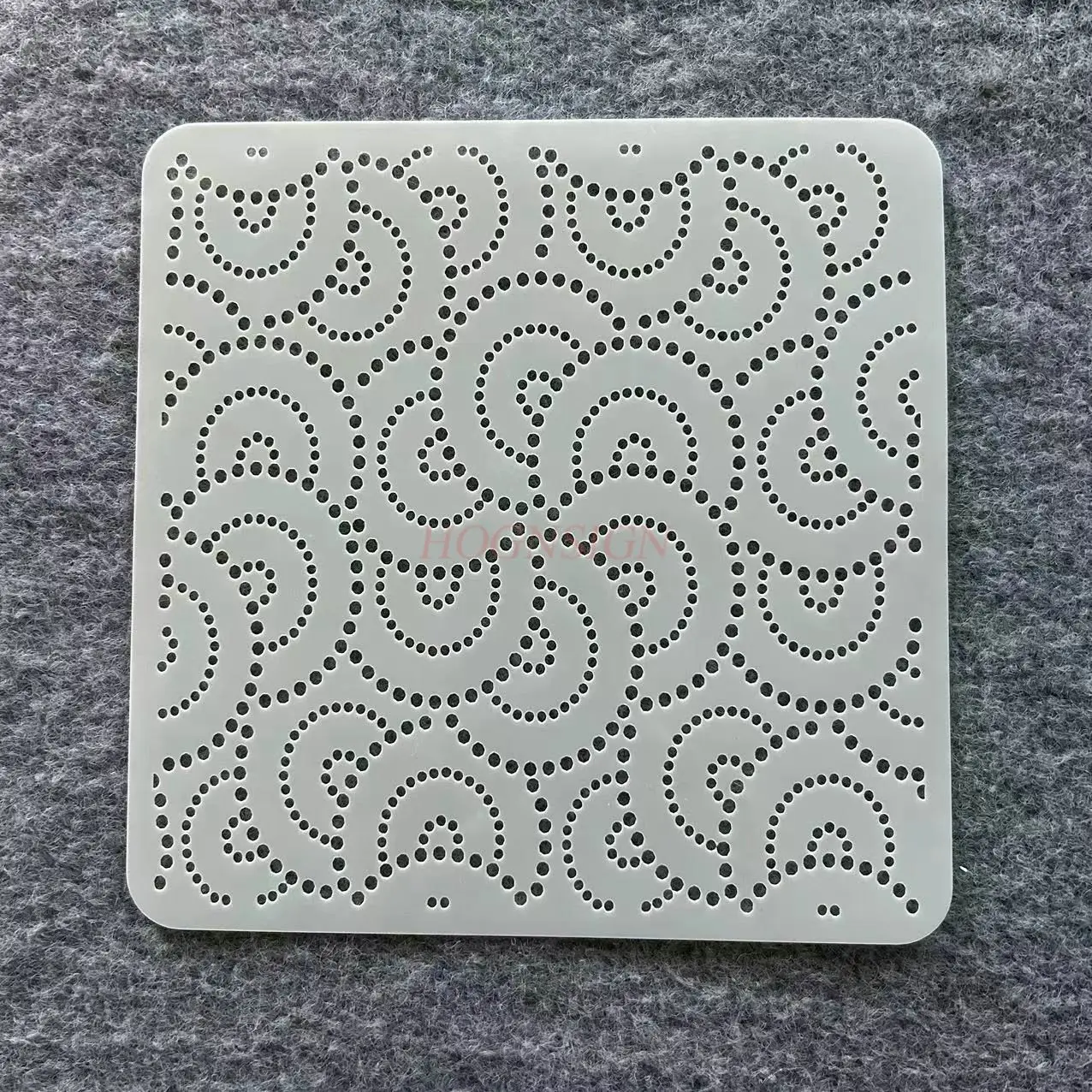 1 قطعة قالب هندسي ماندالا قالب الرسم سيراميك رذاذ اللوحة غير النظامية قالب جوفاء أداة الرسم الطالب #3