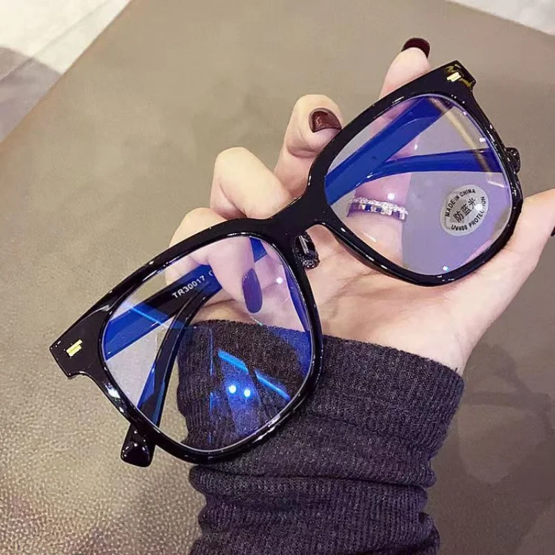 Square Computer Glasses Ultra-Light Retro Eyewear Full Frame Transparent Eyeglasses Anti-Blue Light For Reading Wear Office