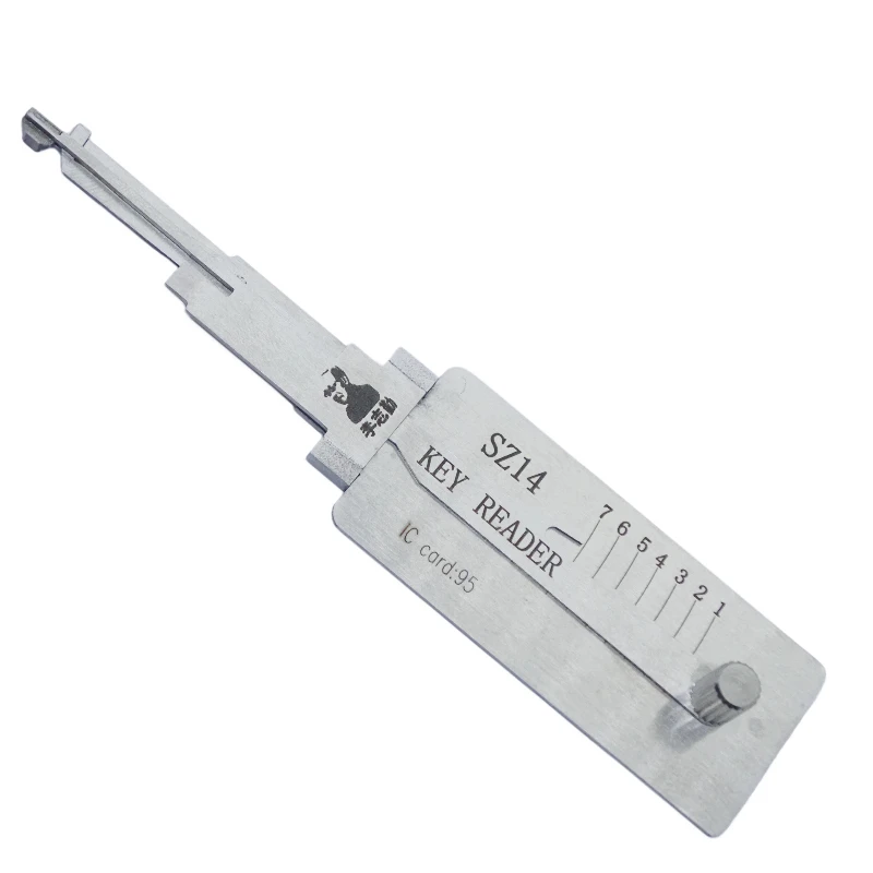 Lishi SZ14 Key Reader Locksmith Tool Flat Milling for Suzuki motorcycle Models