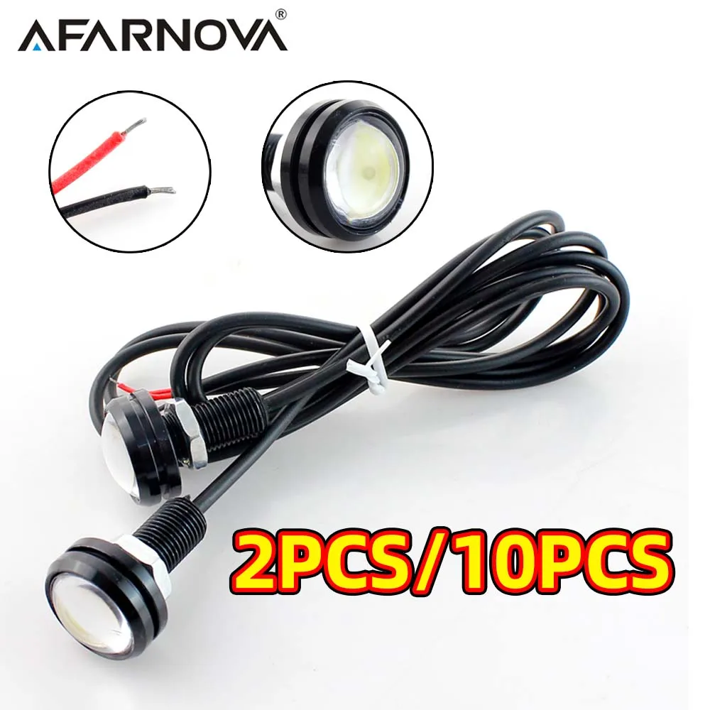 2/10PCS 23MM Eagle Eye Signal Styling Fog Daytime Running Light 12V Led Hawkeye Lights Signal Lamps Waterproof Fog Light