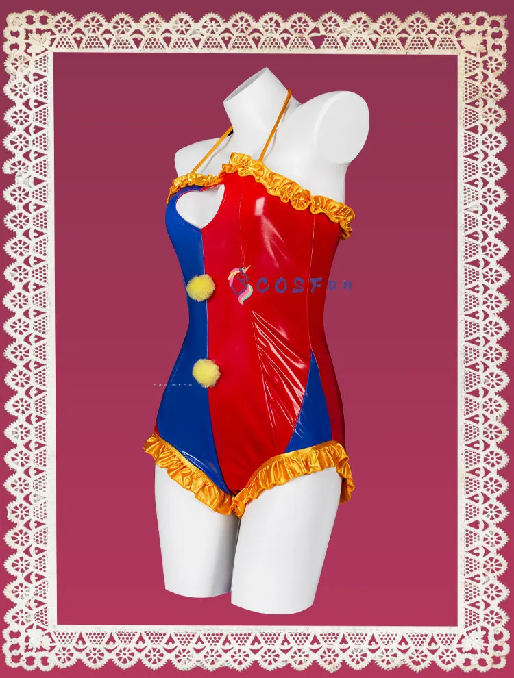 The Amazing Digital Circus Pomni Cosplay Costume Sexy Lovely Uniform Halloween Party Role Play Outfit Women COSFun view 4