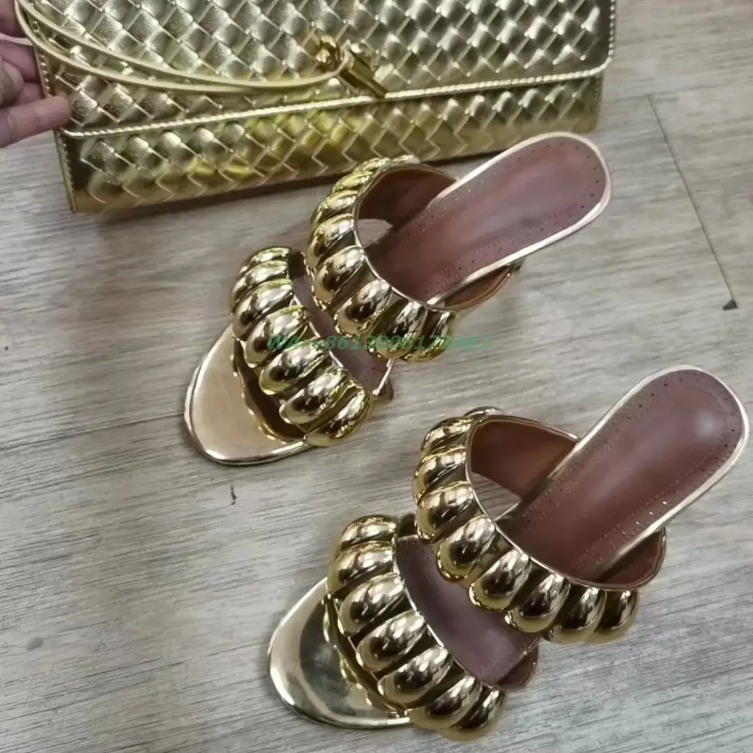 blingbling women high heel open toe slippers with bag gold silver high heel shoes and bag  elegant lady evening dress high heels
