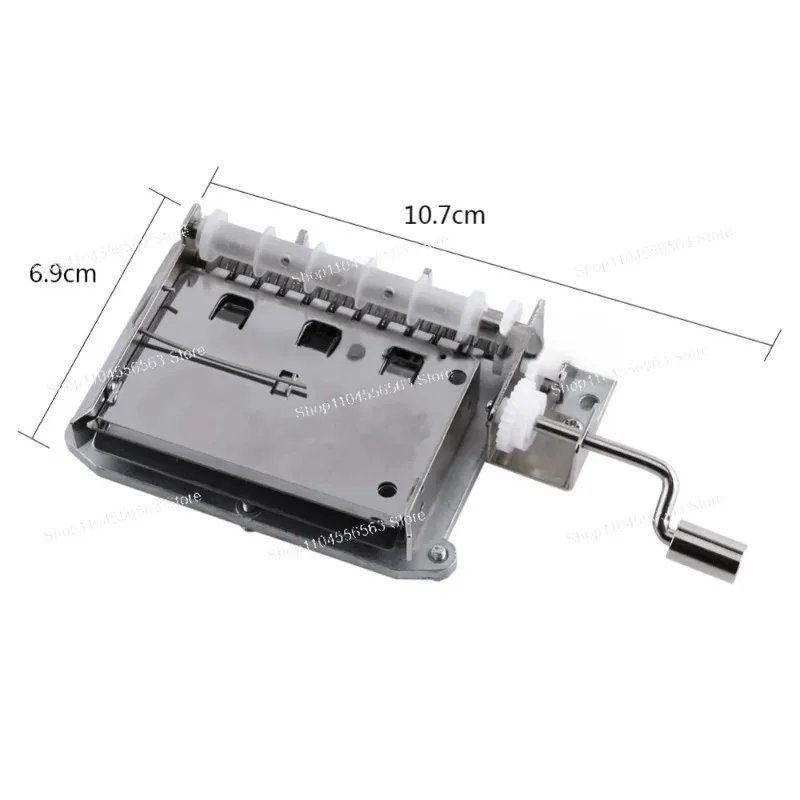 30-note Tapes Hand Crank Music Mechanical Musical Box with Hole Puncher 3 Strips Tapes Creative DIY Wooden Music Box new year