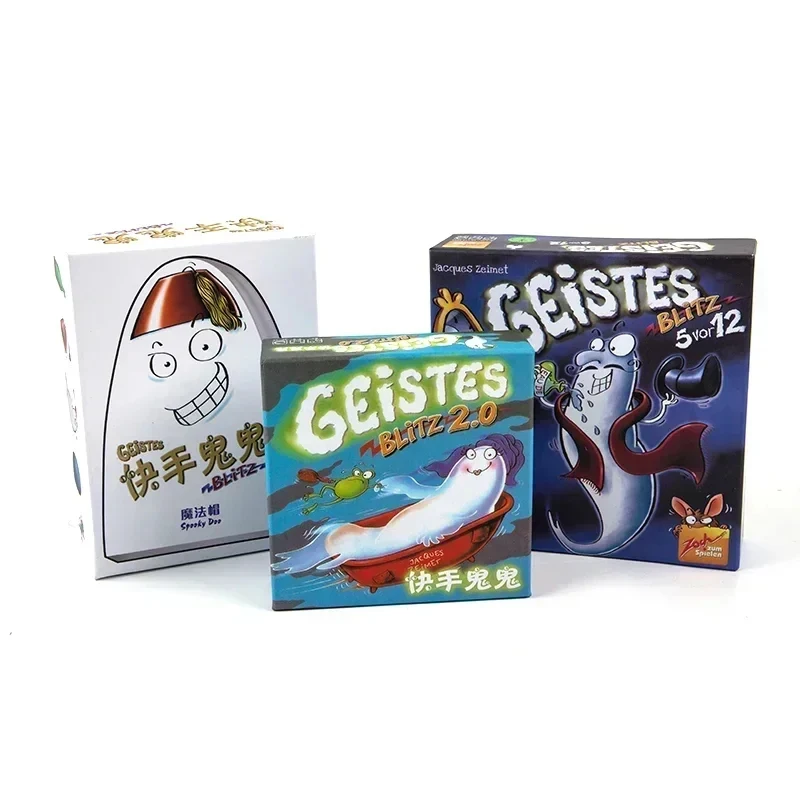 Juego de Mesa Ghost Blitz Geistesblitz 5 Vor 12 Spooky Set Blitz 1 2 3 4 Doo, Juguete Muy Popular para Fiestas Familiares en Interiores, Nuevo