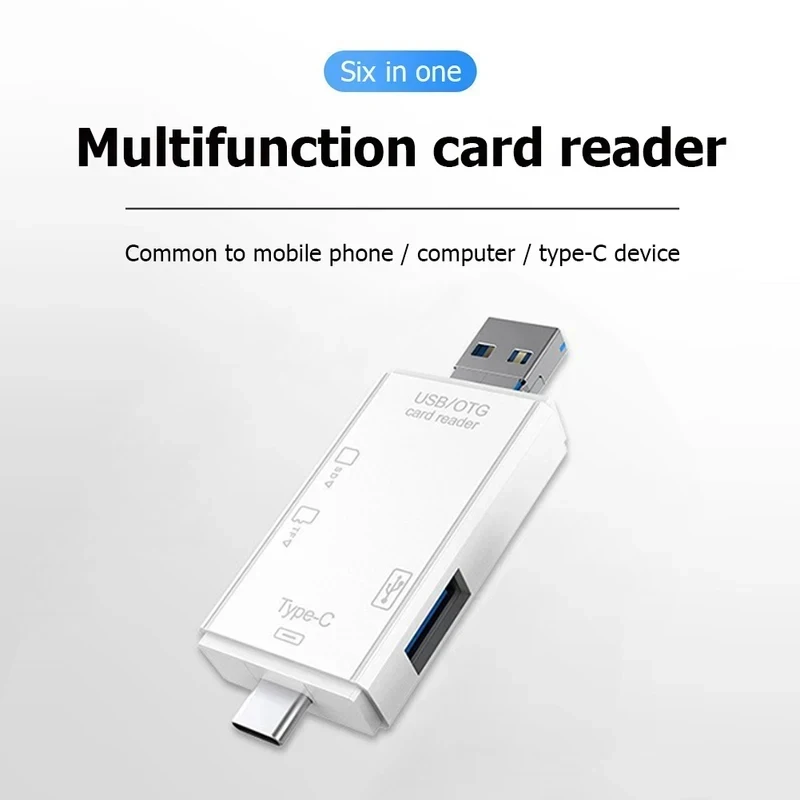

1-4pcs USB/Micro USB/Type C To SD TF Card Adapter OTG Memory Card Reader USB 3.0 USB C Card Reader Laptop PC Accessories