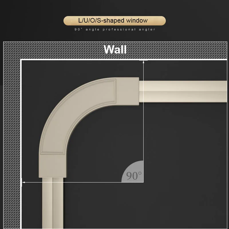 2.6mm zagęszczony kurtyna utwór pojedynczy podwójny pręt podkręcone proste Rail sufit mocowanie boczne cichy koło pasowe Home Decor dostosuj rozmiar