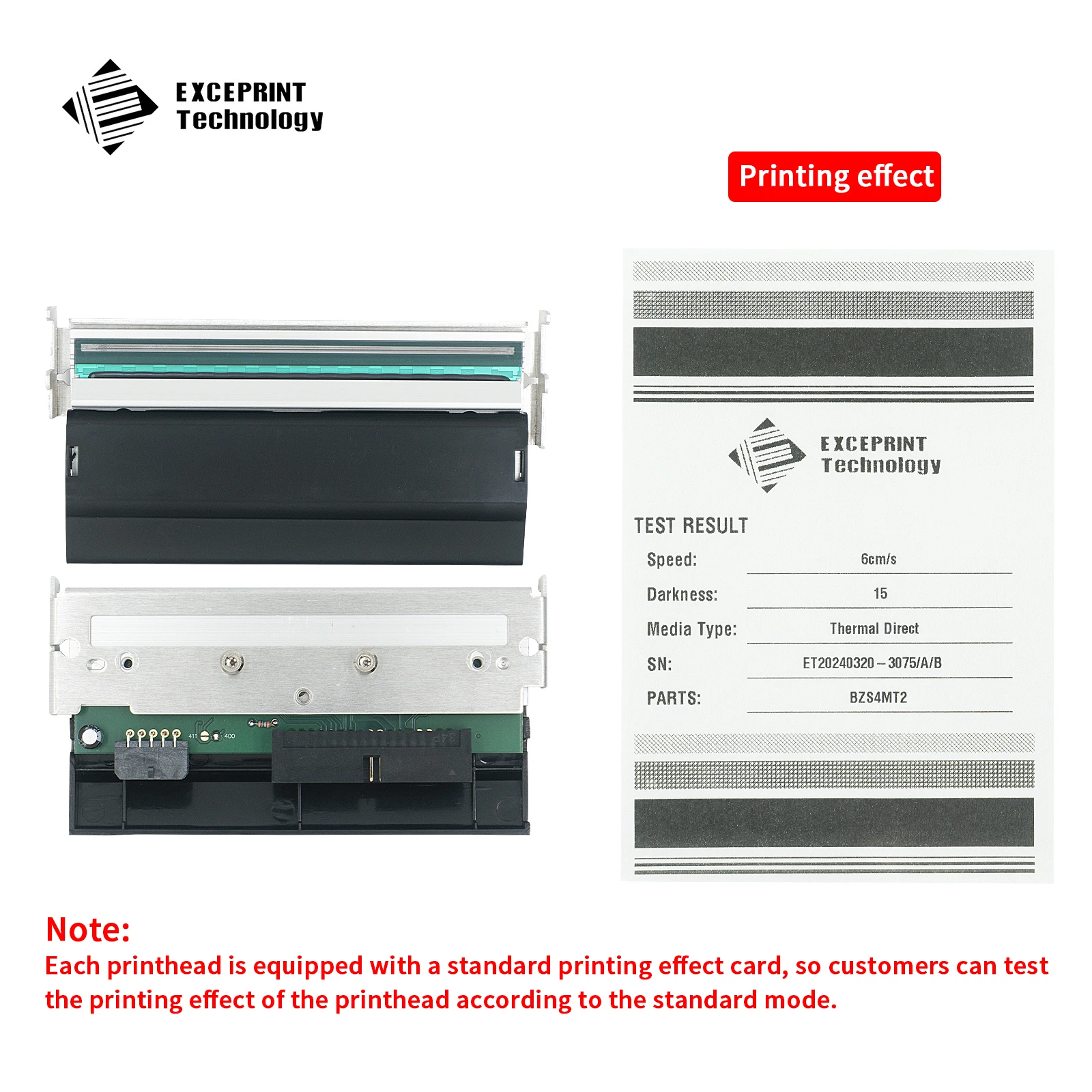 Brand New 203dpi Print Head for Zebra S4M Thermal Barcode Label Printer,P/N:G41400M