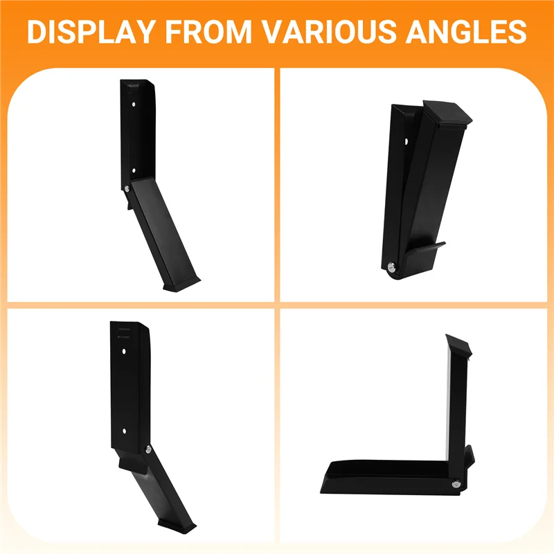 ABJO-Bentones de puerta con pedal autoadhesivo, soporte de tope de puerta sin perforación, acero inoxidable, antideslizante, negro