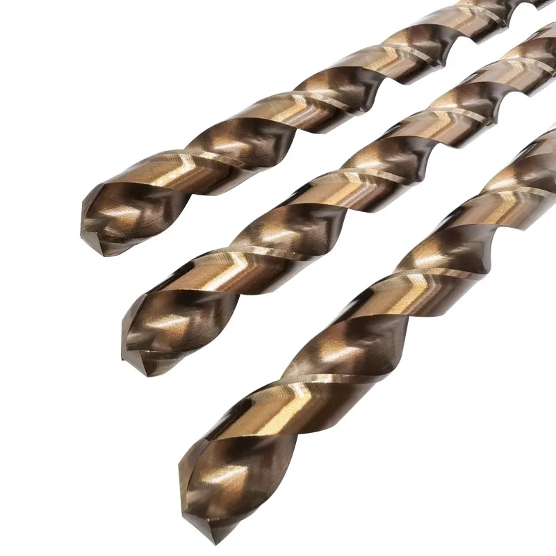 Extra-long M35 Cobalt Straight Shank Twist Broca, Ferramenta Abridor de Buracos para Aço Inoxidável, Liga de Aço, Ferro Fundido, HSS-Co5 %