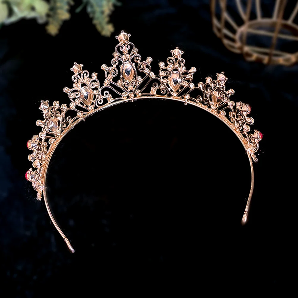 

Crystal Crown Hair Accessories Bridal Zinc Alloy Rhinestone Tiaras Crowns Wedding Girls Bride Party Show Bright Luster Beautiful