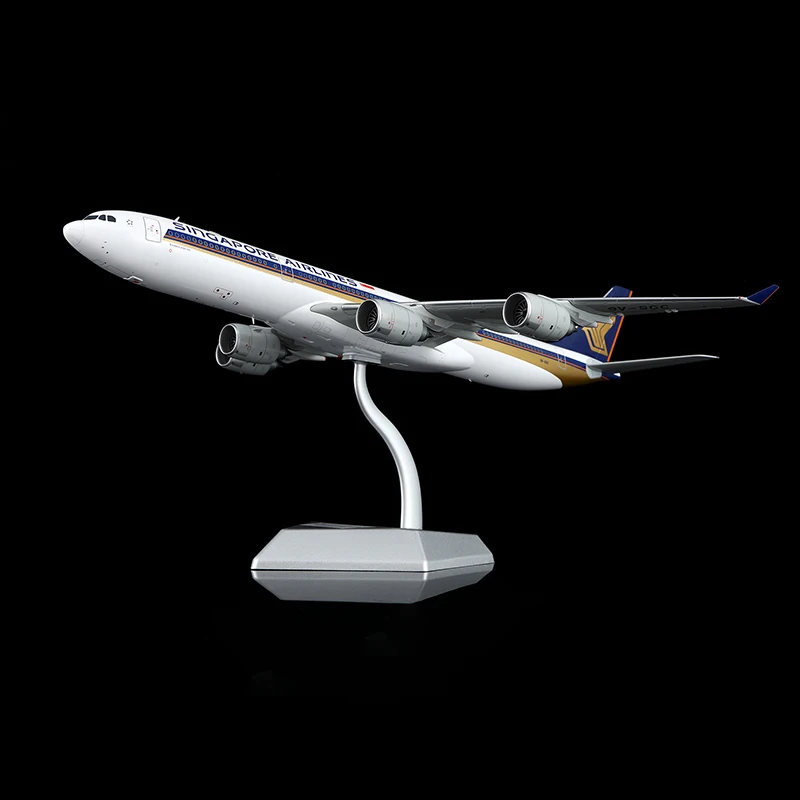 L2176 Model Samolotu Kolekcjonerski ze Stopu Metali, Prezent, Skala 1:200, Singapore Airlines StarAlliance Airbus A340-500, Model Samolotu Odlewany, 9V-SGC