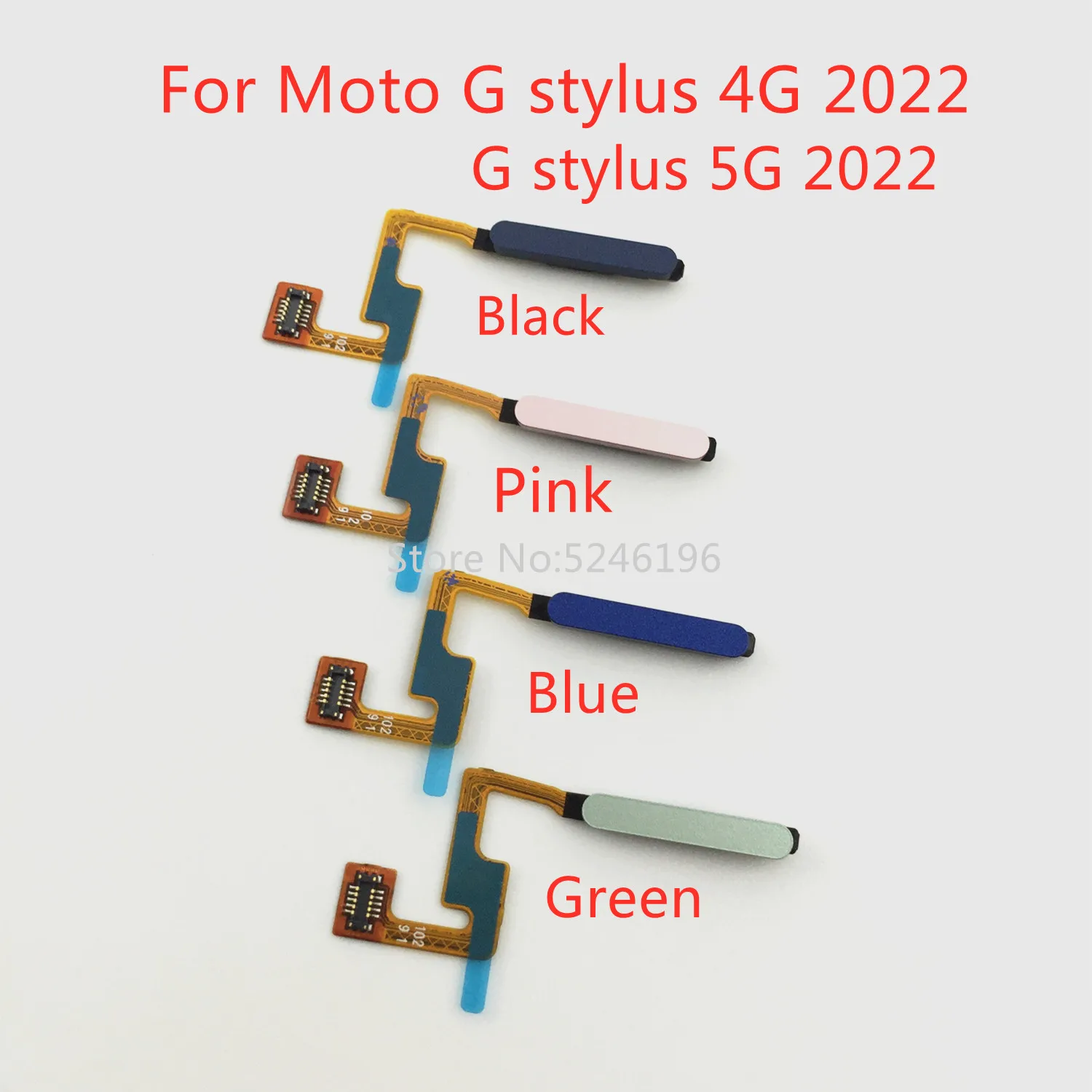 

1pcs Fingerprint Sensor Flex Cable For Motorola Moto G Stylus 4G 2022 Moto G Stylus 5G 2022 Touch ID Replace Part