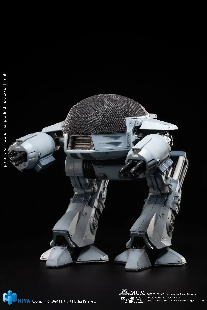 Hiya Toys ROBOCOP ED-209 With Sound 14cm Action Figure Doll Model Toy Christmas Gift