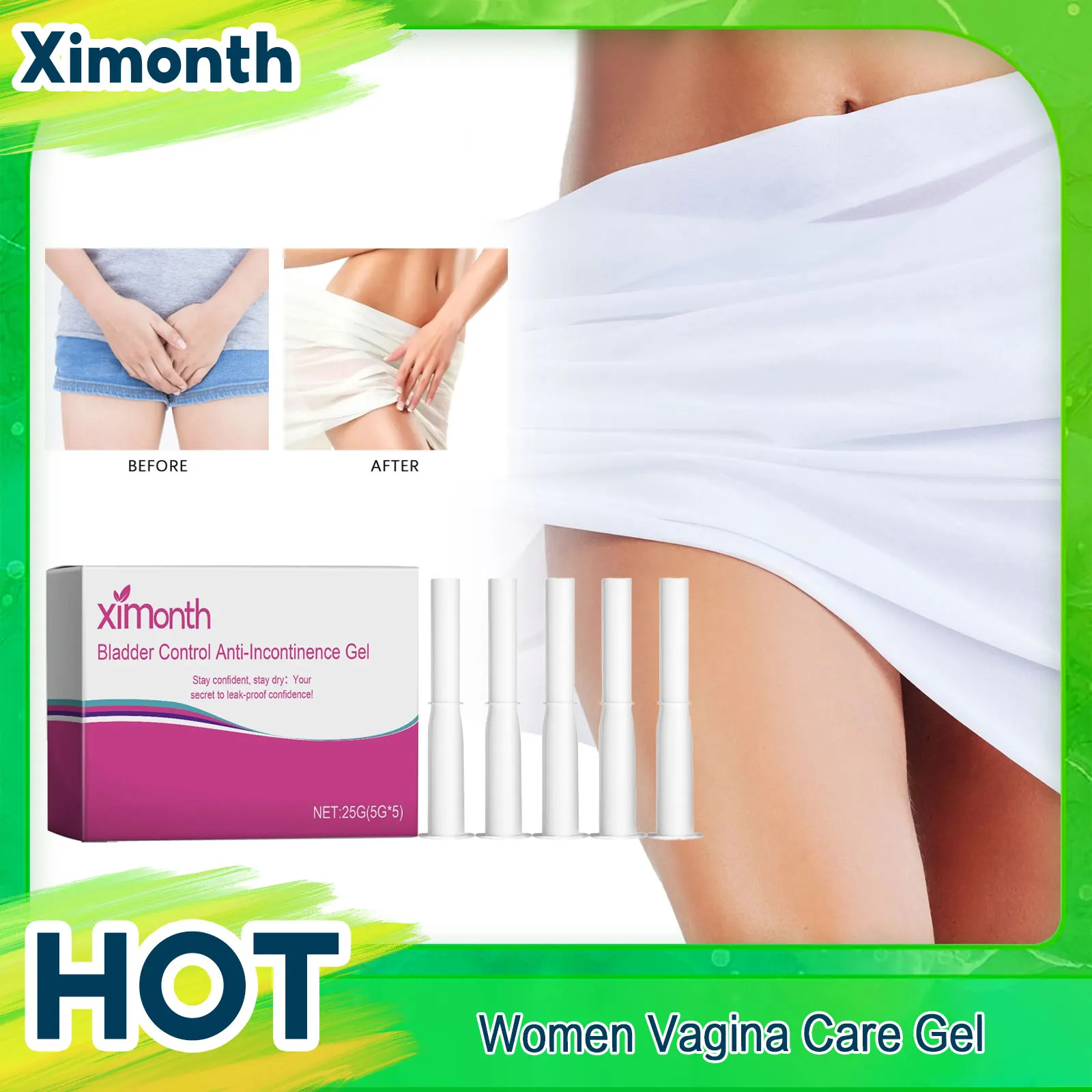 

Vaginal Detox Gel Vagina Shrinking Anti Vaginitis Remove Private Odor Itch Female Hygiene Care Gynecological Antibacterial Gel