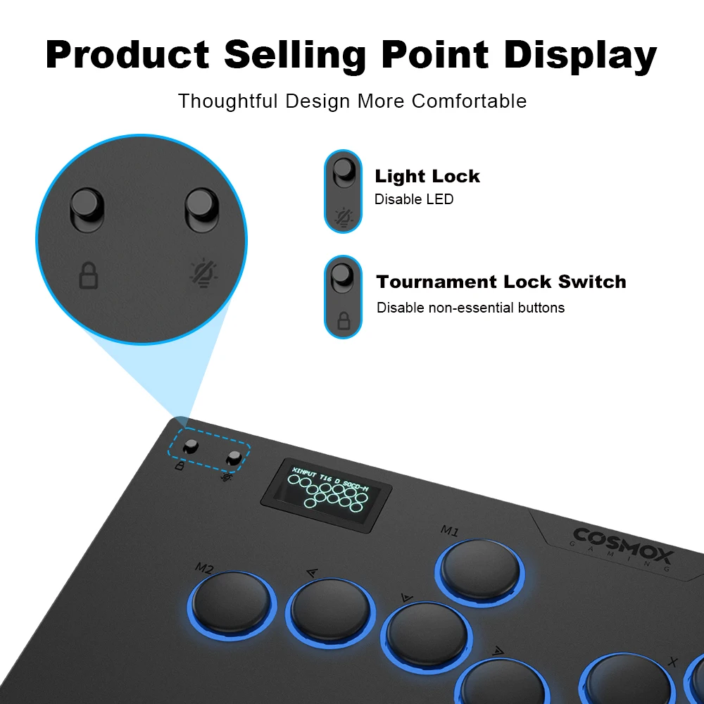 Haute42-COSMOX M Ultra2 Joystick Arcade Hitbox For PC Ps4 Ps5