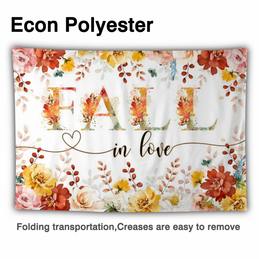 Allenjoy Mùa Thu Trong Tình Yêu Mùa Thu Đám Cưới Bên Backdrop Engagement Hoa Lá Bridal Tắm Mộc Mạc Trang Trí Nội Thất Photophone Nền