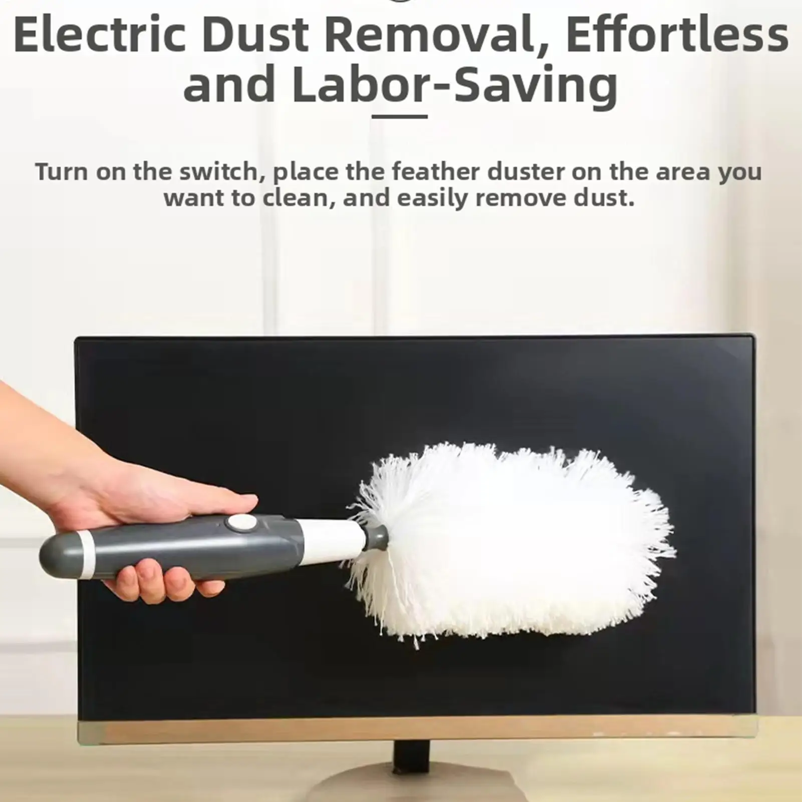 

Electric Duster Brush Cordless 360 Degree Rotating Microfiber Electric Dirt Dust Brush For Living Room Kitchen Dormitory Office