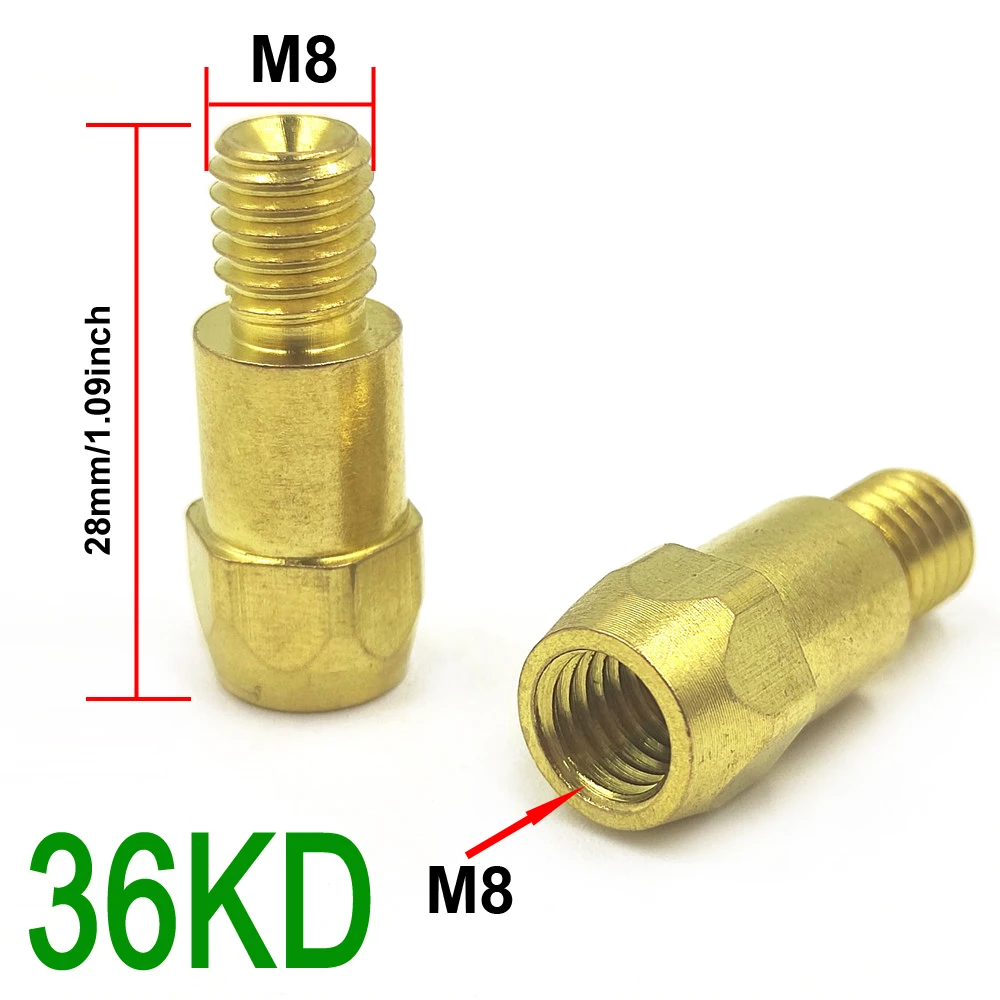 Replacement Welding Weld MIG Gas Connecting Rod For Welder Machine Torch Tip Gold 15AK 24KD 36KD