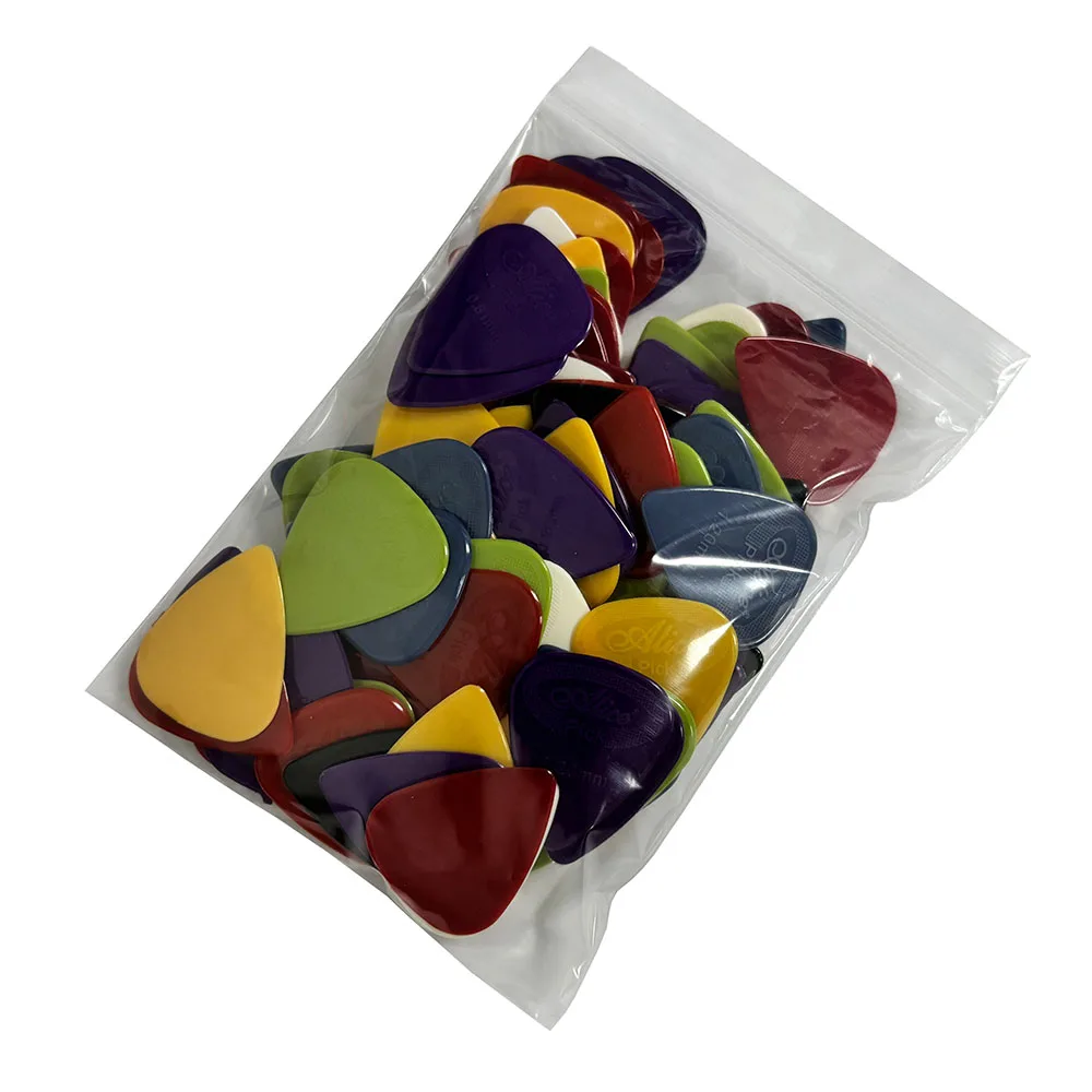 Lot of 100pcs Alice Projecting Nylon Guitar Picks AP-100G 6-Thickness Mixed