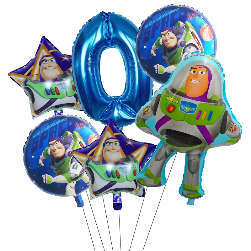 Disney Toy Story Foil Balloon Buzz Lightyear Birthday Party Decoration Children's Balloon Baby Shower Aluminum Film Balloon Toy