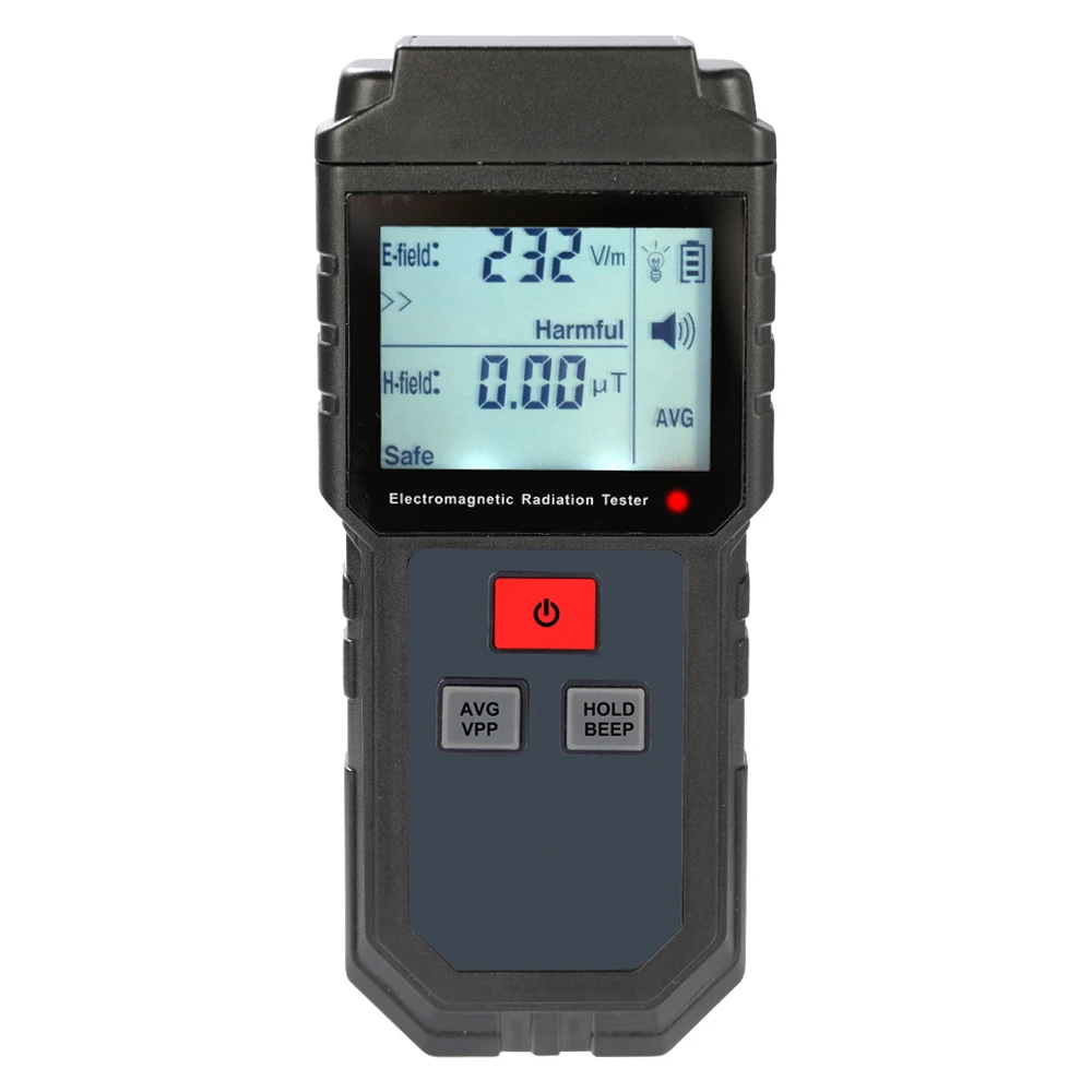 KKmoon Portable Handheld Digital LCD Electromagnetic Radiation Tester Electric Field Magnetic Field Dosimeter Detector