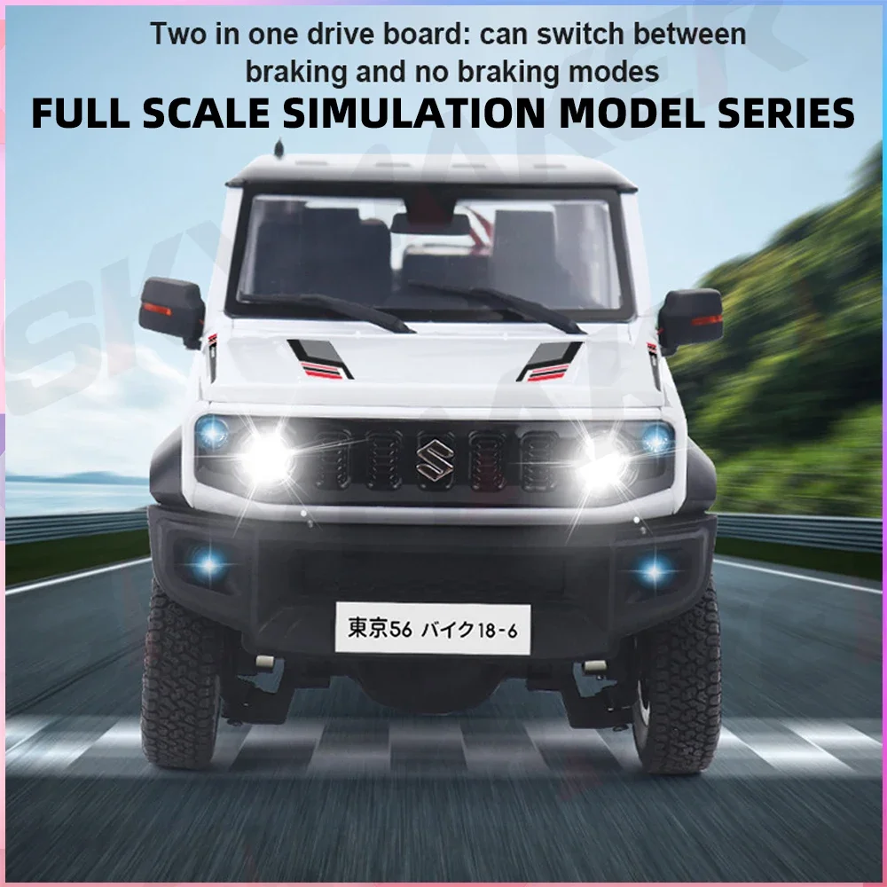 Suzuki Jimny 1/16 RC Car Full Scale Simulation Model Lights Horn Smoke Off-Road Climbing High Speed Vehicle RC Car Toys