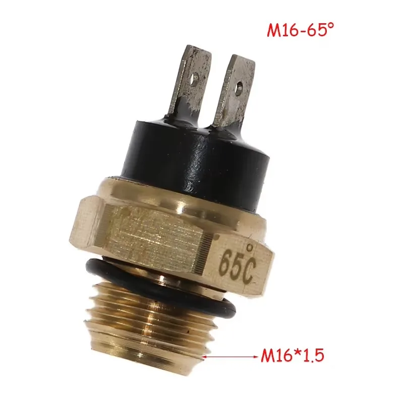 M16 65/75/80/85/90-95 ° Motorcycle Electric Radiator Coolant Fan Water Temperature Thermostat Switch Temp Sensor